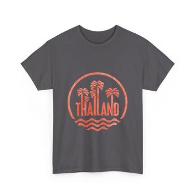 Thailand Weltreisender 100% Baumwolle T-Shirt Herren T-Shirts Oberteil – Unisex Premium Baumwolle Reise Souvenir T-Shirt