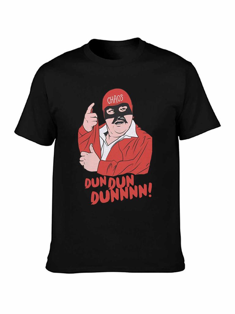 Funny Wrestler with CHAOS Mask & DUH DUH DUNNN! T-shirt