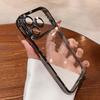 Plating Transparent Sparking Powder Phone Case For iPhone 17 Pro Max 16 15 14 Plus 17 Air Lens Camera Protection Clear Cover