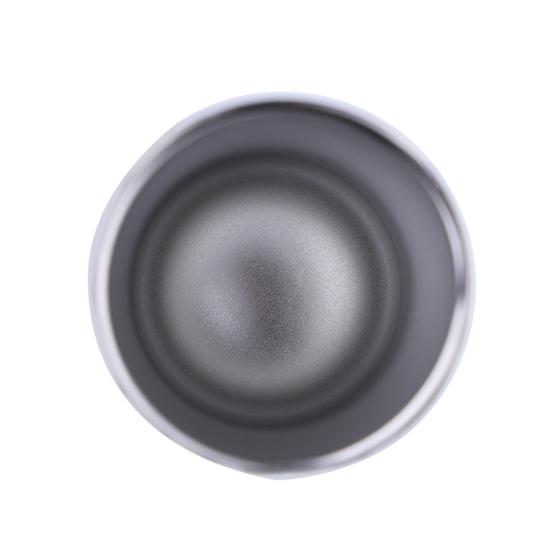 Boccale da birra per vino in acciaio inossidabile resistente al calore a forma di U da 180 ml con guscio d'uovo con coperchio resistente agli schizzi Design portatile ergonomico per bere facilmente