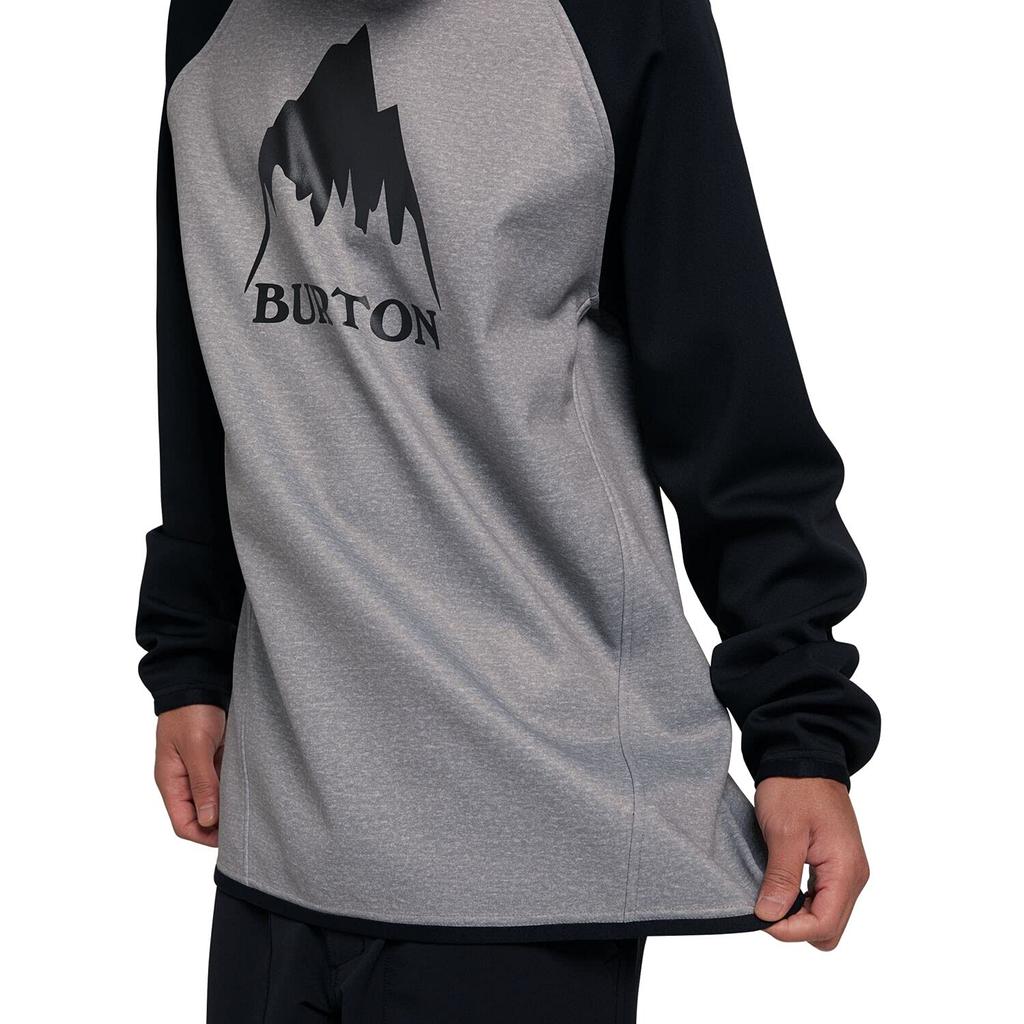 Burton Crown Weatherproof Pullover Crew Size Men's Sweatshirt, Water-Repellent, 220221, Crown-Crew-S-220221-Gray-Heather