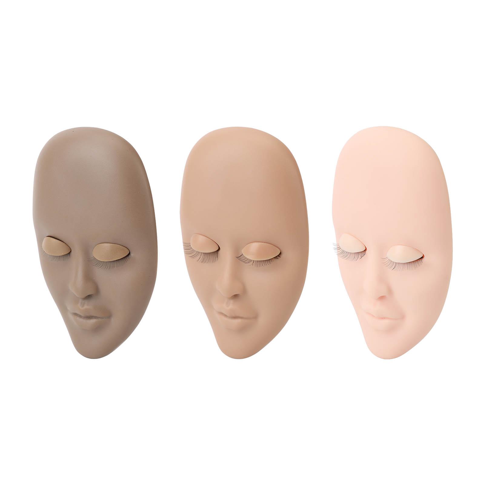 

3шт. Головка манекена для ресниц, съемная, сменная, веки, модель головы для практики наращивания ресниц для красоты