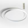 Flush Mount Ceiling Light Fixture with Remote Control Stepless Dimming Modern Ceiling Lamp for Bedroom Kitchen 110V Stacked Circular