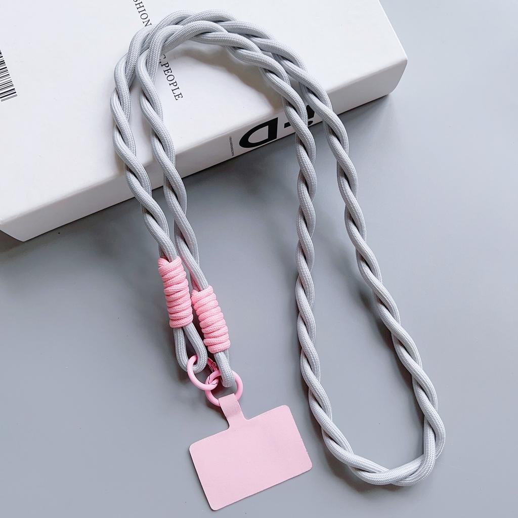 Personalized Trend Mobile Phone Universal Lanyard Diagonal Span Long Rope Color Strap Rope Fashion Safety Anti-Loss Rope