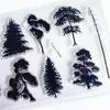 Sazenice stromů Průhledná Clear razítka Silikonová těsnění Válečkové razítko pro DIY Scrapbooking Fotoalbum.