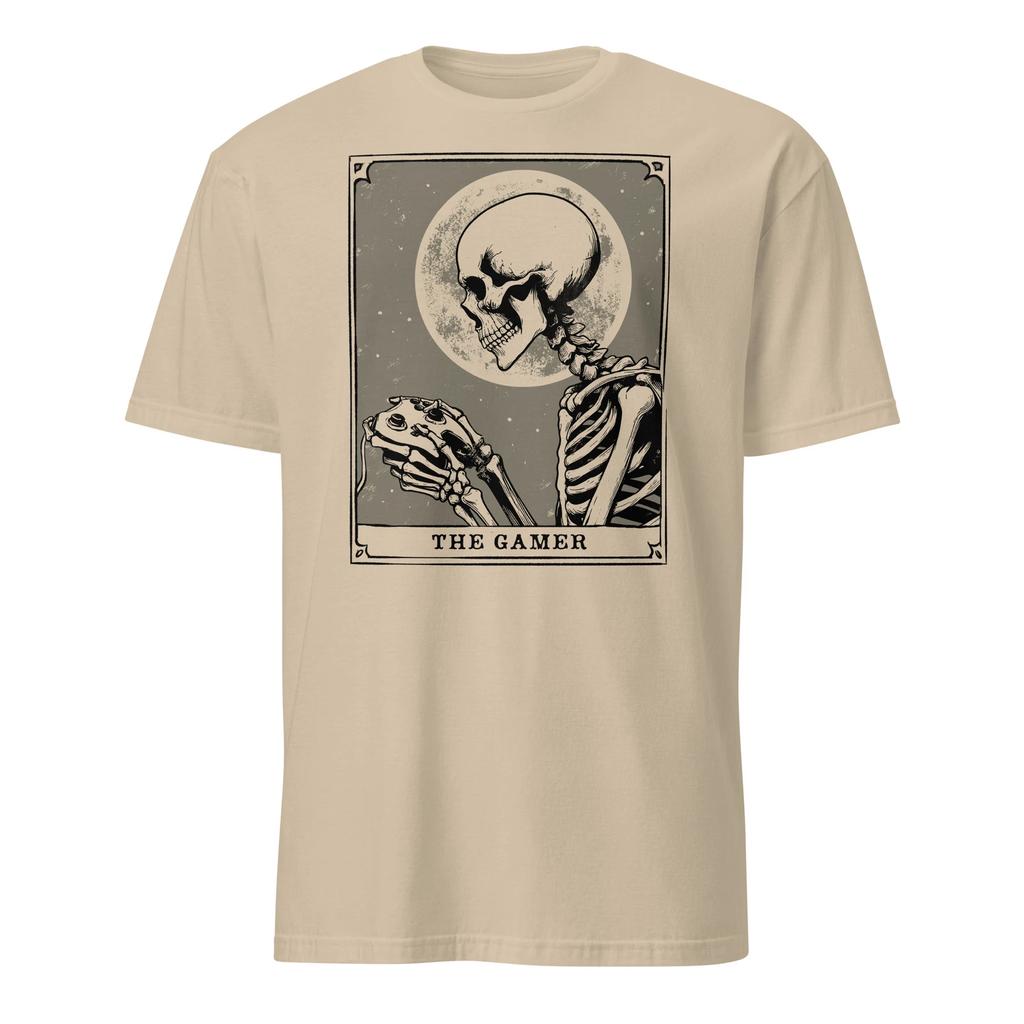 Gamer Tarotkarte Shirt Memento Mori Gothic Okkult Satanisches T-Shirt Größe S-3XL
