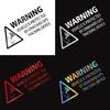 Warning On Board Sticker Car Truck GPS Tracking Device Sign Vinyl Decals Vehicle Van Taxi Boat Safety Anti Theft Protected