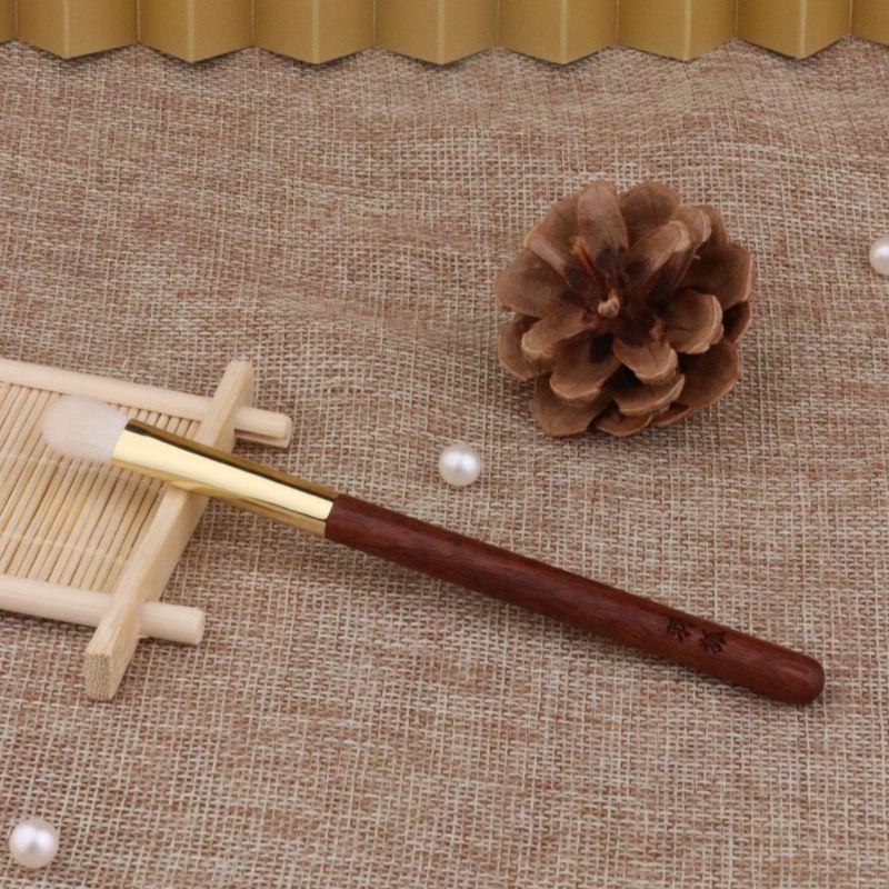 YUTONG BEAUTE New Feather Fox Red Sandalwood Series Large Eye Shadow Base Brush Eye Shadow Brush Cangzhou Brush Makeup Tools
