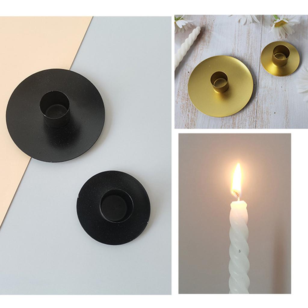 Eisen Kerzenhalter Retro Leuchter Kerzenhalter Gold Schwarz Wachs Tasse Für Tisch Hochzeit Party Weihnachten Home Decor Ornament