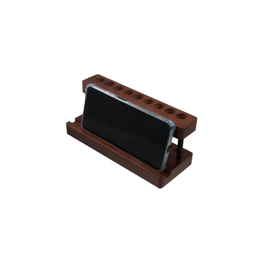 Creative Walnut Pens Holder 9/15 Slots Brush Display Case Toothbrush Holder  Storage Stand
