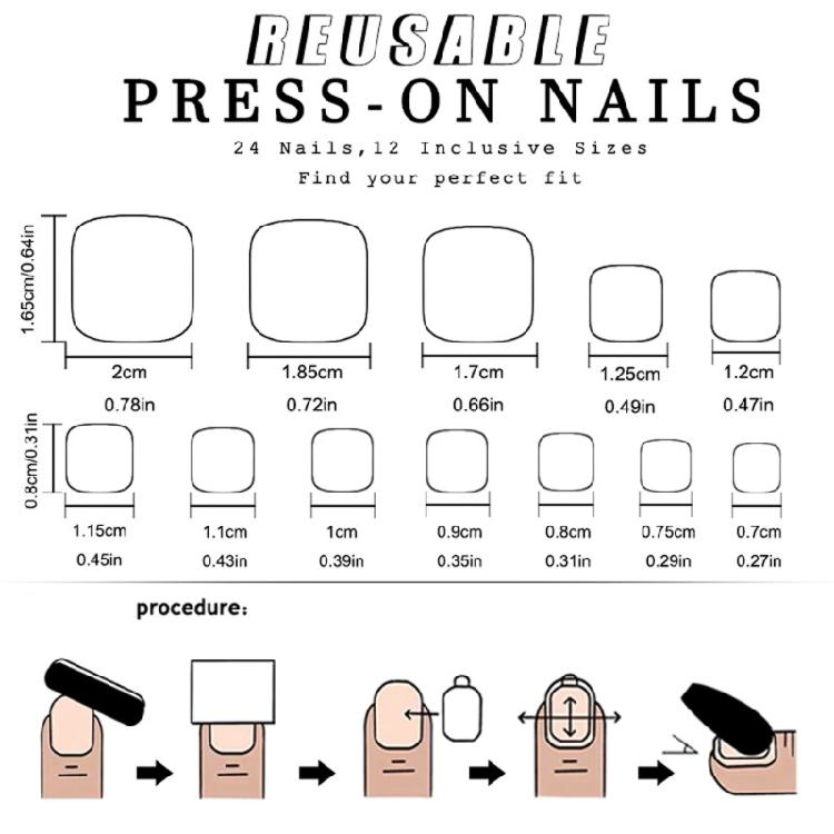 24 Pezzi Design Unghie Finte per Piedi Lucide Corte Quadrate Unghie Finte per Piedi Copertura Completa Adesive Unghie Finte per Piedi A Pressione Unghie Finte per Piedi