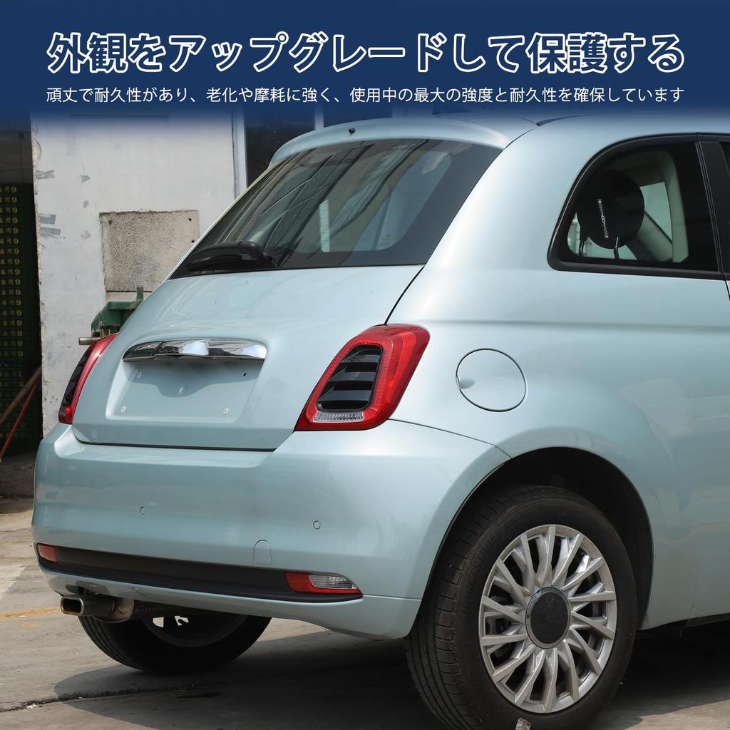 Hcilloend Rear Lamp Decorative Taillight Decorative and Taillight Decorative Panels for the New Fiat Easy Exterior Custom Set of 2 Panels, Panels,