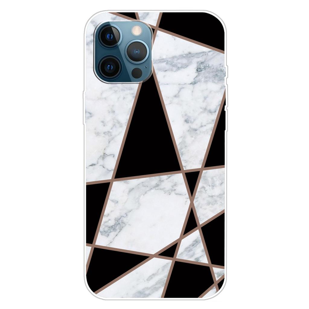 For iPhone 16 Pro Max Case Abstract Marble Pattern Printing TPU Phone Cover