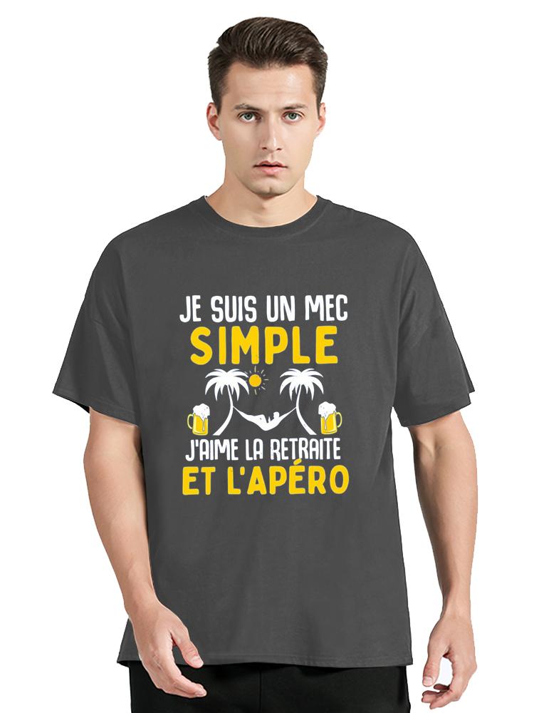 

ZX Tee I Love Retirement And Beer T Shirt French Humor Retire Dad Papa Gift Vintage Men Clothing EU Size 100% Cotton Unisex T-shirt 4XL