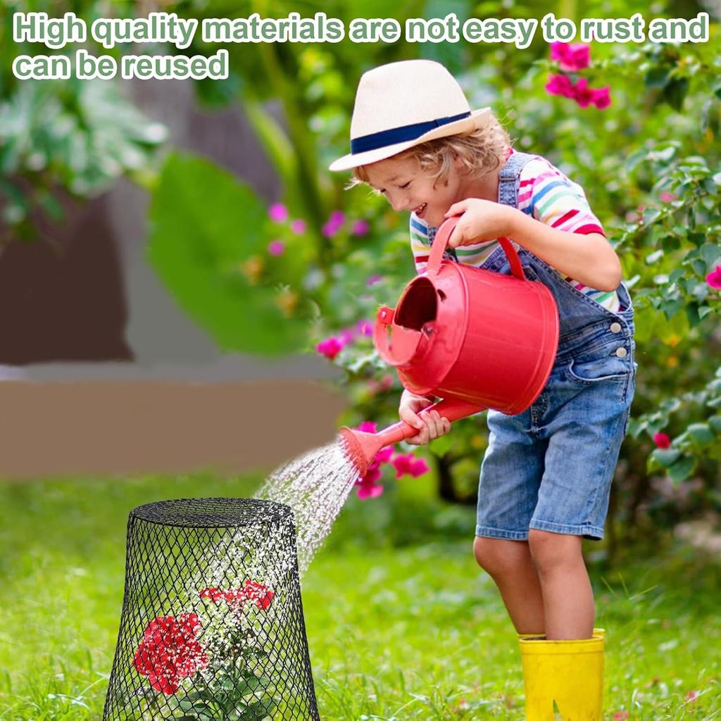 10 Pcs Chicken Wire Cloche Plant Covers Garden Netting Metal Heavy Duty Plant Protectors from Animals for Keeping Bunnies Chicken Squirrels Birds