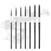 7 Pieces Black Swan Wood Nylon Wool Oil Painting Brush Acrylic Gouache Painting Set for Artists