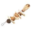 Parrot Chewing Toy Corn Leaves Nut Beak Grinding Hanging Bird Bite Toy for Budgies Parakeet
