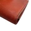 HERMES Long Wallet Tri-fold Epsom Bearn Dupri Purse Orange Epsom Women Used