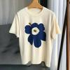 Summer Unisex  T Shirts A Flower Print T-Shirt Graphic Unisex Brand Clothes High Quality Tshirt Fashion Casual Top Tees