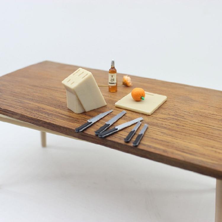 Safe Mini Cutter Set For Dolls House Scene 1/12 Scale Realistic Miniature Accessories
