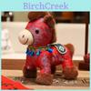 Traditional Chinese Style Plush Toy Horse With 7d Cotton Filling For New Year Gift Decor
