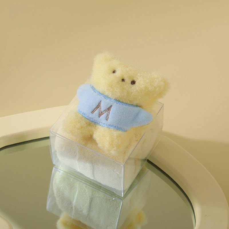 Gift Towel Creative Hand Towel Cartoon Animal Children's Square Towel Tulip Small Towel Gift Box Figurine