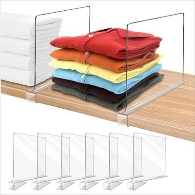 Transparenter Kleiderschrank mit Trennwand Kleiderbrett Schrank Aufbewahrung Trennwand Schublade Regal Trennwand Aufbewahrungswerkzeug YLE371