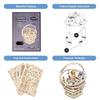 Robotime Rotating Starry Night Mechanical Music Box 3D Wooden Puzzle Assembly Model Building Craft Kits for Children Kids AMK51