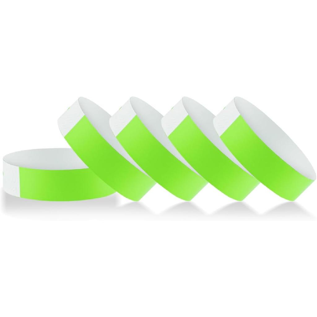 500 Pcs Wrist Bands, Paper Wristbands for Events, Adhesive Colored Wristbands, Disposable Wrist Bands, VIP Bracelets for Party (Red Yellow Orange