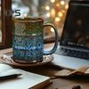 Ceramiczny kubek do kawy, duży kubek do herbaty do biura, domu, zmywarki, kuchenki mikrofalowej, 20 uncji, kubek do picia kawy i herbaty Latte