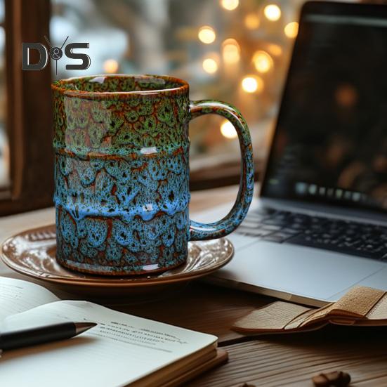 Ceramiczny kubek do kawy, duży kubek do herbaty do biura, domu, zmywarki, kuchenki mikrofalowej, 20 uncji, kubek do picia kawy i herbaty Latte