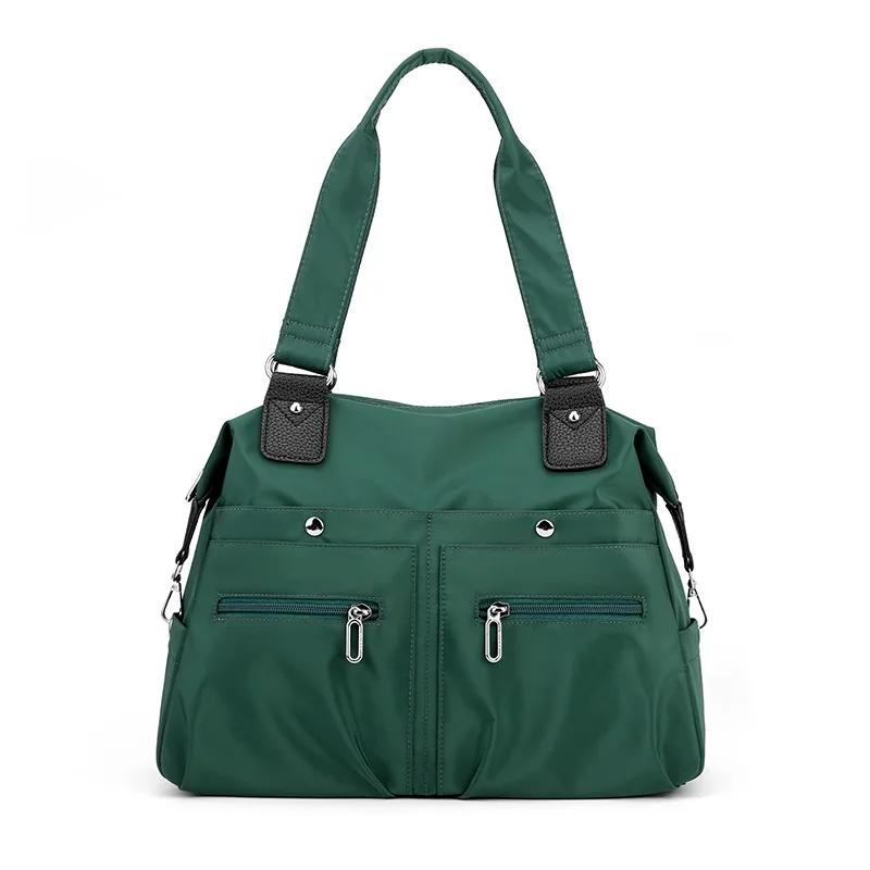 Waterproof Nylon Tote Bag for Women Large Capacity Shopping Shoulder Bag Casual Messenger Handbag