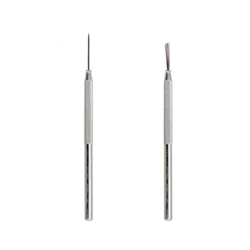 Non-Slip Polymer Clay Sculpting Tools: Seven-Needle Texture Brushes