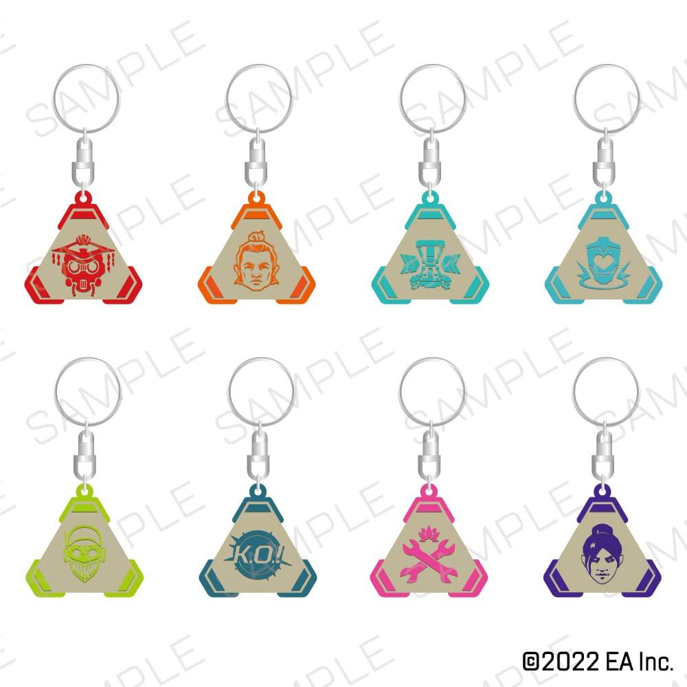 

Лицензированный металлический брелок-иконка для трейдинга Apex Legends 8 штук [Официальный продукт] Том 1 (BOX) чёрный