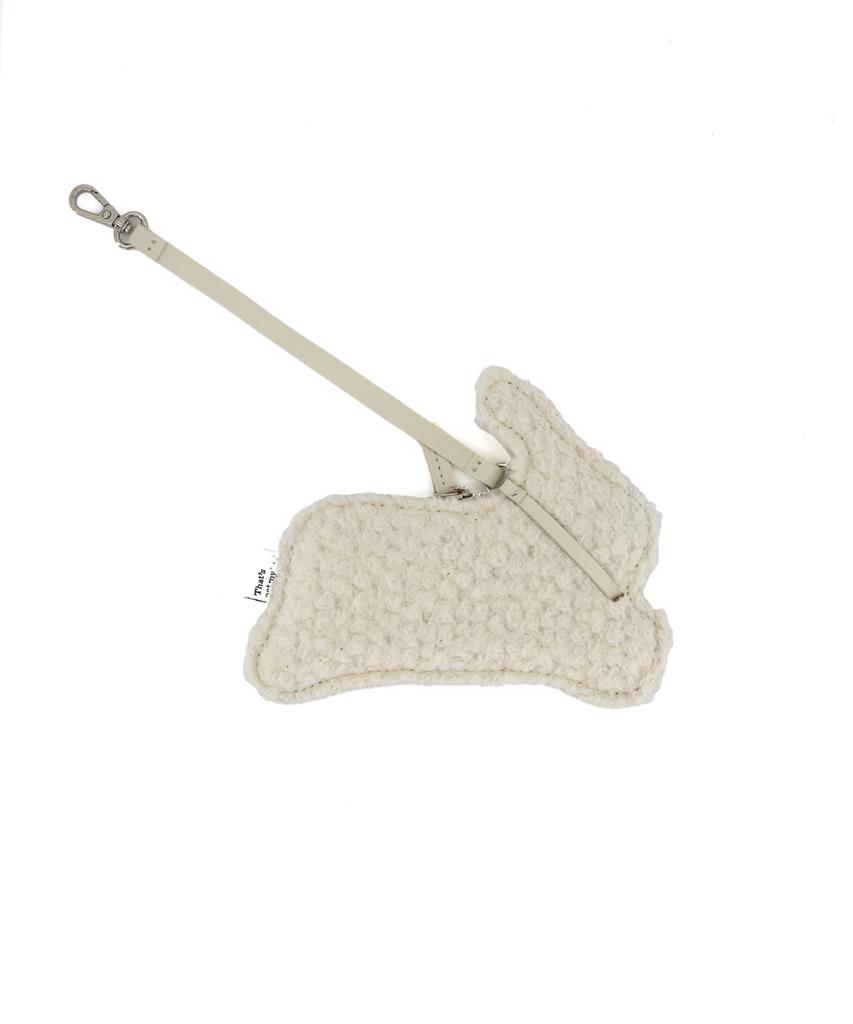 Kanin Curly Card Wallet_Ivory