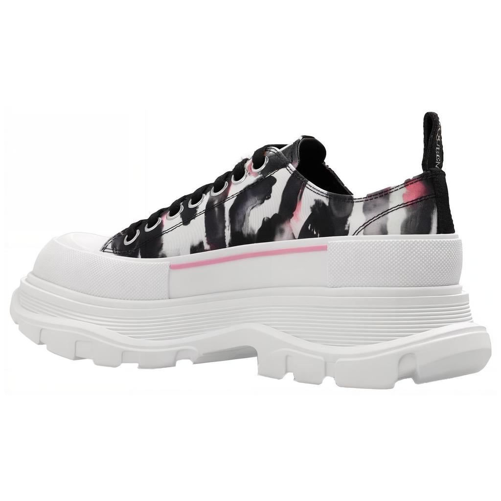 (WMNS) Alexander McQueen Tread Slick Sneakers 'White Black Pink' Women's 733065W4PM18893