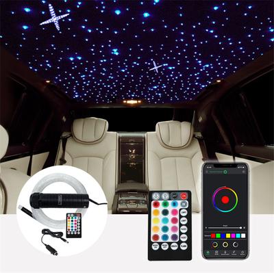Auto Dach Sternenlicht DC12V 6W RGB LED 150 Stück Glasfaserlicht RF Fernbedienung