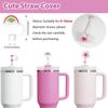 Cup Accessories Set Includes 6Pcs Silicone Spill Proof Stopper, 2Pcs Straw Cover Cap for 9-10 mm Straw, 1Pcs Silicone Boot Compatible with Stanley