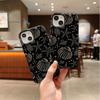 Elegant Ocean Black Gold Starfish Seashell Coral Graphic Art Film Aesthetic Protective Shockproof Bumper Phone Cover For iPhone 14 15 16 Pro Max Plus