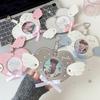 Pendant Keychain High-Quality Photocard Holder Badge Holder Unique Angel Wings Badge Holder For Animation Lovers Key Chain