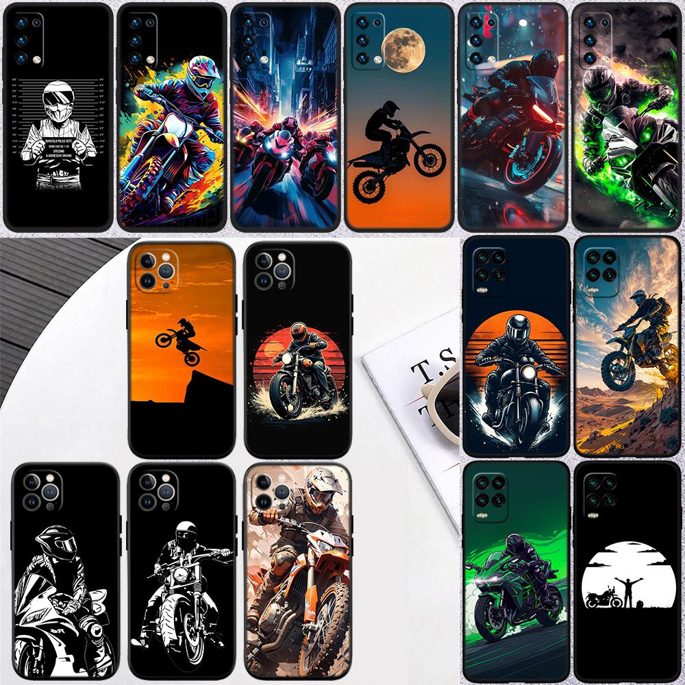 Motorcycle Racing New High-End Phone Case for Xiaomi Poco C40 C50 C51 C55 C65 C71 C75 F2 F3 F5 F6 F7 Pro Ultra