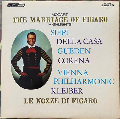 LP Record VARIOUS  Mozart Le Nozze Di Figaro  Highlig OS25045 LONDON  US Classical Used