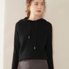 Women's Cashmere Hooded Knit Sweater: Autumn/Winter Long Sleeve Korean Style Hoodie.