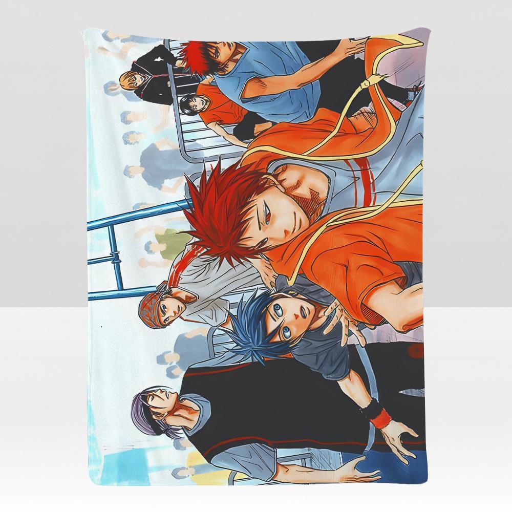 anime KKuroko BBasketball Throw Soft Flannel Blanket for Bed Bedroom Sofa Picnic Throw Skinfriendly Breathable Gift Cover