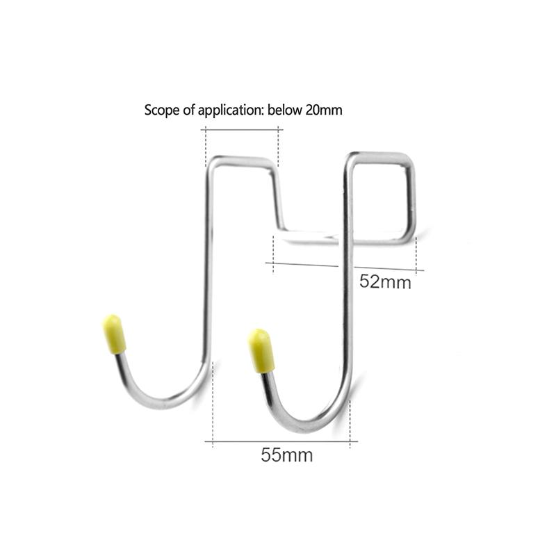 Hooks Door Hook S-Shaped Towel Bag Hook Stainless Steel Cabinet Hooks Kitchen Bathroom Cabinets Home Storage Organization Garden