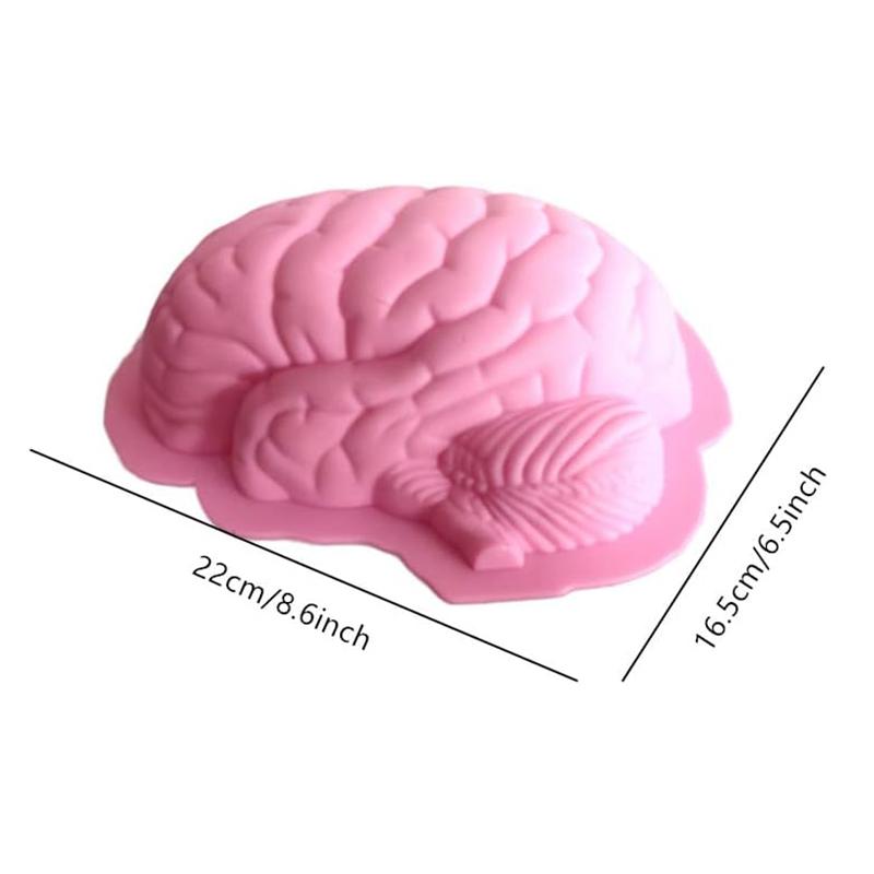 Halloween Brain Silicone Mold For Baking Dessert Cake Pan Chocolate Jello Kitchen Gadgets Accessories Moldes Para Hornear Tools