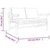 VidaXL Garden Bench with Cushions Cream White Bamboo 363460