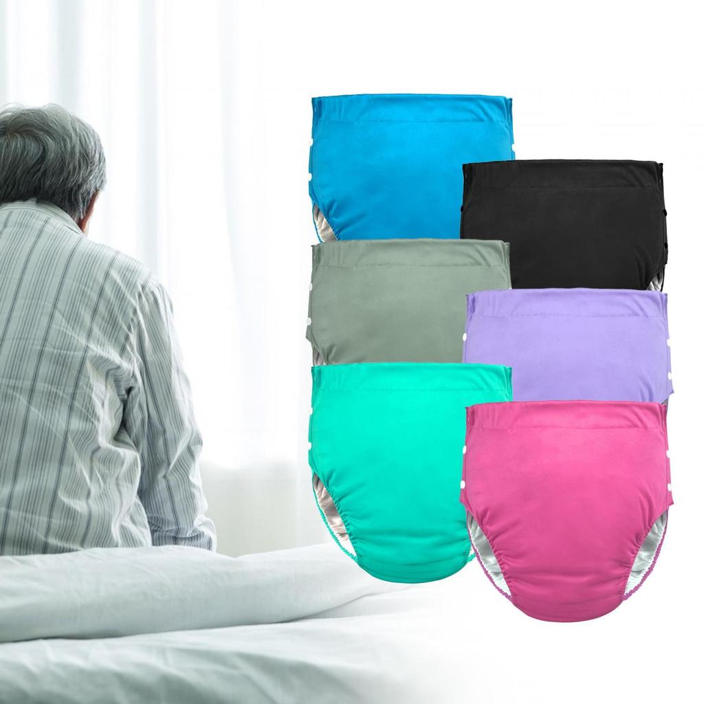 Adult Cloth Diaper Incontinence Pants Adjustable Nappy Cover Reusable Breathable Underwear
