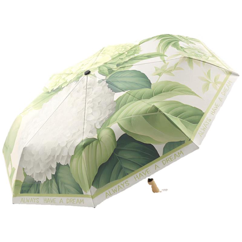 

Nanjiao Floral Manual Foldable UV Protection Umbrella 21 inch 8-Rib Three-Fold