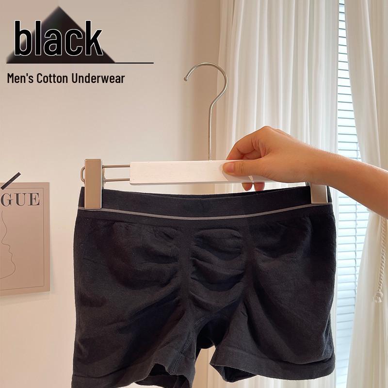 Men's Plus Size Breathable Cotton Boxers, Antibacterial Xinjiang Cotton Briefs, Flat Leg Underwear for Boys and Men.